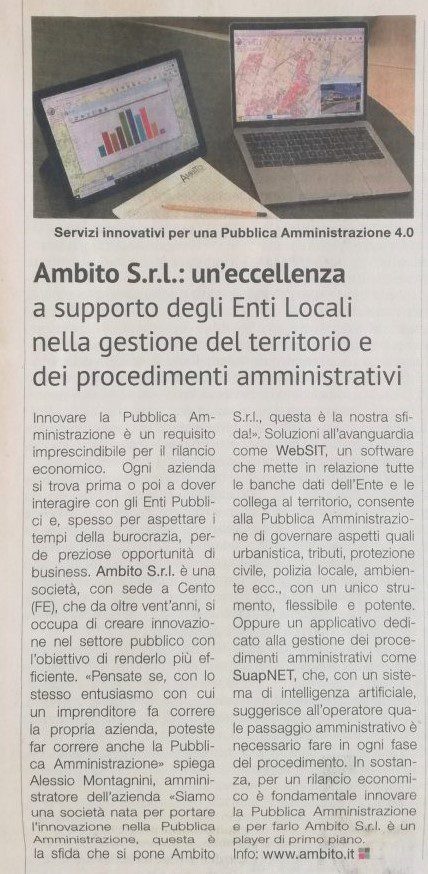 Articolo Ambito Il Sole 24 Ore