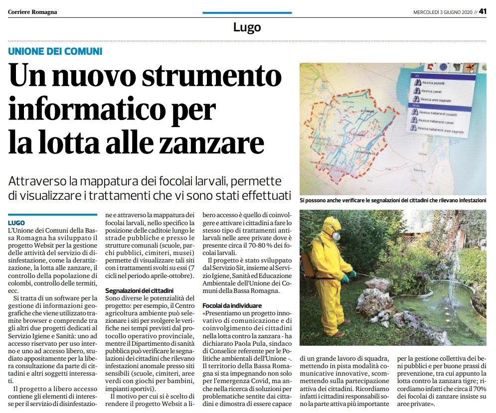 Articolo Bassa Romagna Igiene e Sanita