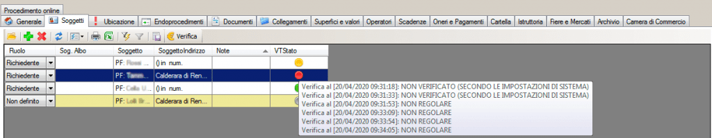 Verifica tributaria storico