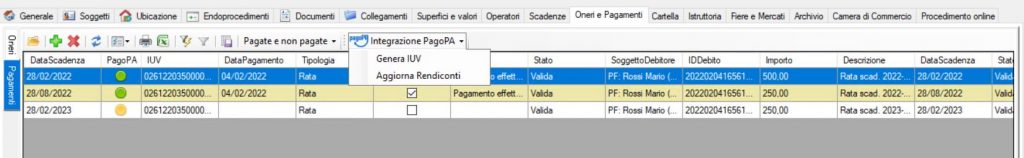 Integrazione pagoPA