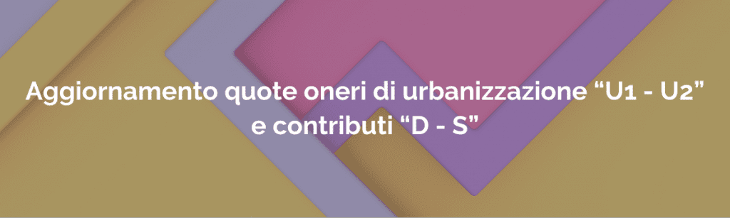 Aggiornamento quote oneri
